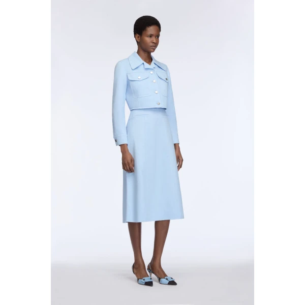 Emilia Wickstead icy blue skirt