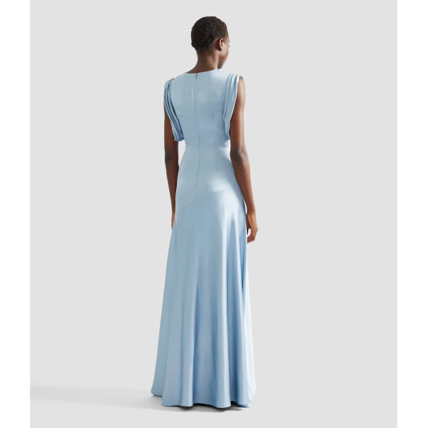 Erdem Embroidered Satin Sleeveless Gown - Dresses - British Romantic Luxury at Coveti