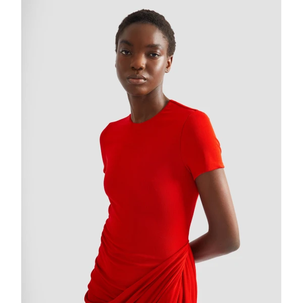 Erdem Fluid Crepe Jersey Short Sleeve Midi Dress - Dresses - British Romantic Luxury at Coveti
