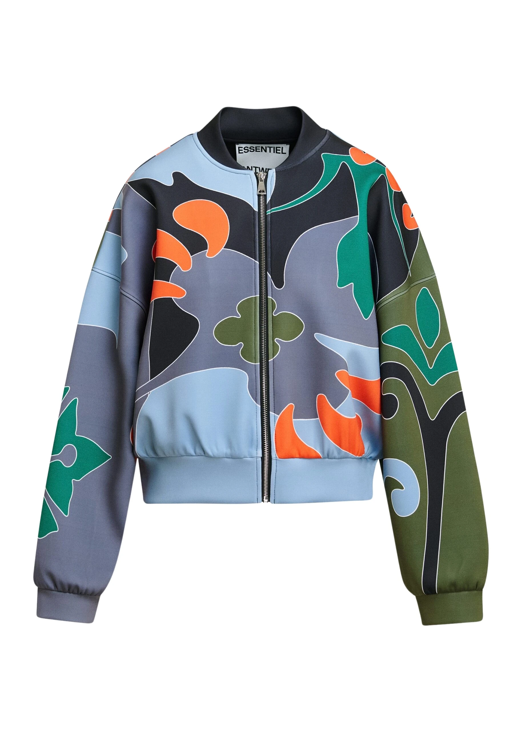 Essentiel-Antwerp-Blue-khaki-and-dark-grey-abstract-floral-print-cropped-bomber-jacket-scaled90730_nobg Blue