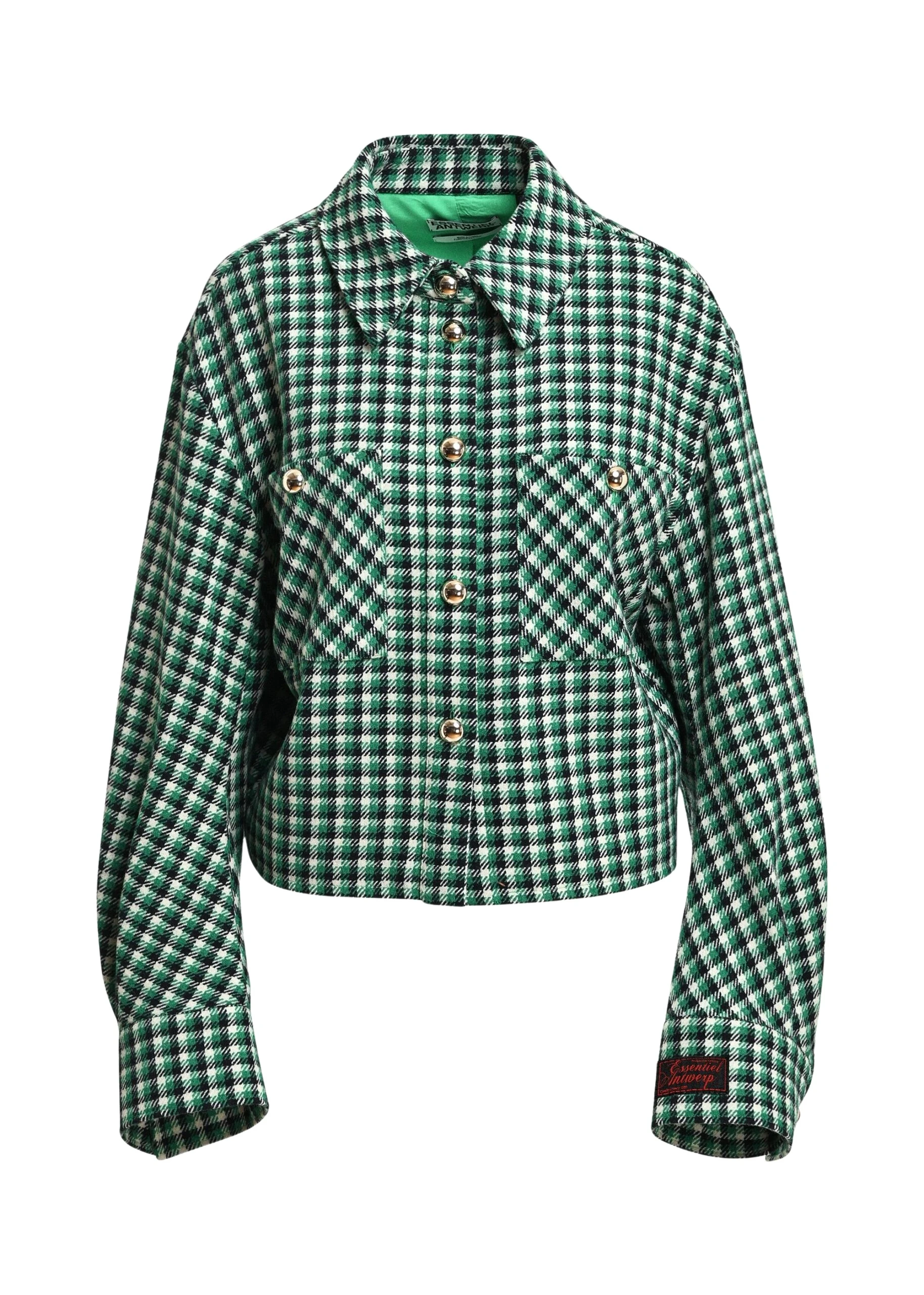 Essentiel-Antwerp-Green-black-and-cream-checked-wool-blend-jacket-with-patch-pockets-scaled63521_nobg Green