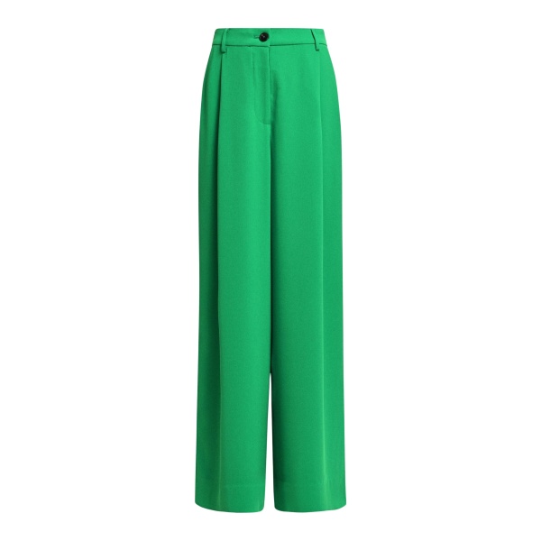 Green wide-leg pants