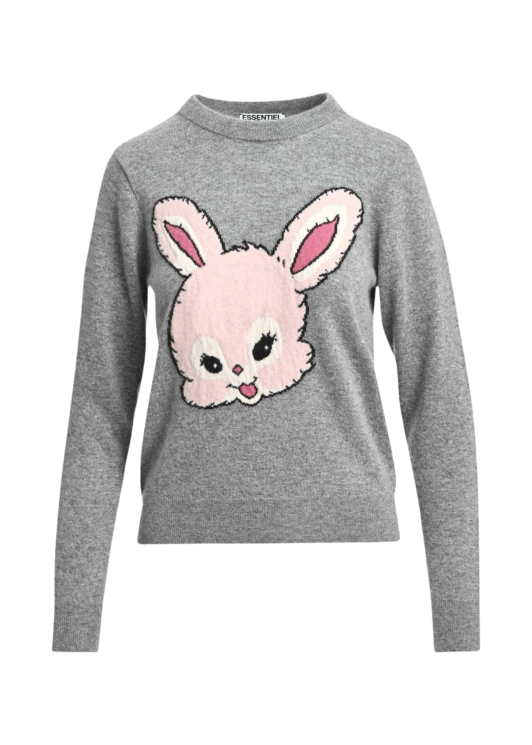 Essentiel-Antwerp-Grey-and-light-pink-rabbit-intarsia-wool-blend-sweater-scaled46706_nobg Grey and light pink rabbit-intarsia wool-blend sweater