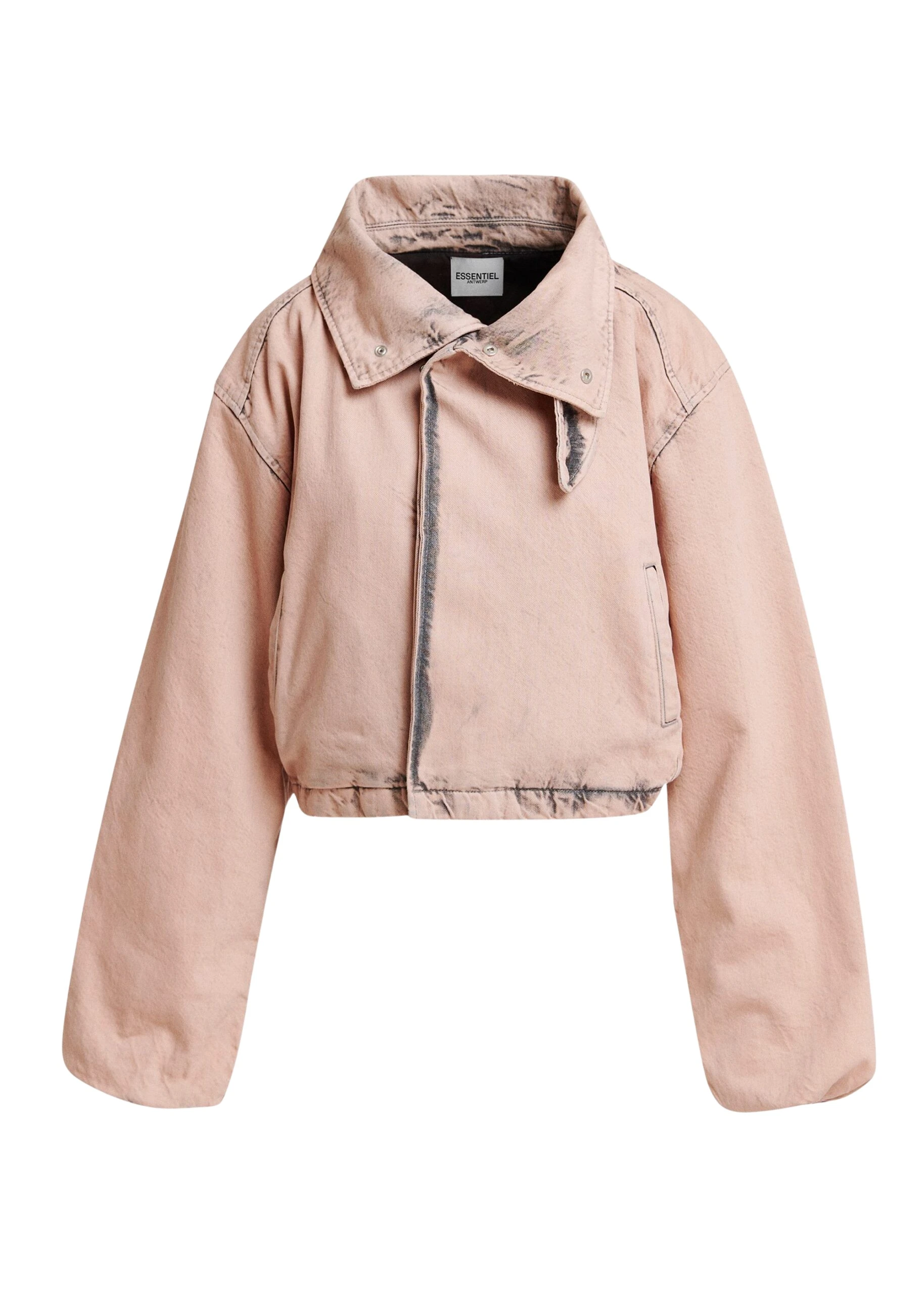 Essentiel-Antwerp-Light-pink-cropped-cotton-jacket-with-dark-grey-washed-effect-scaled62243_nobg Light pink cropped cotton jacket with dark grey washed effect