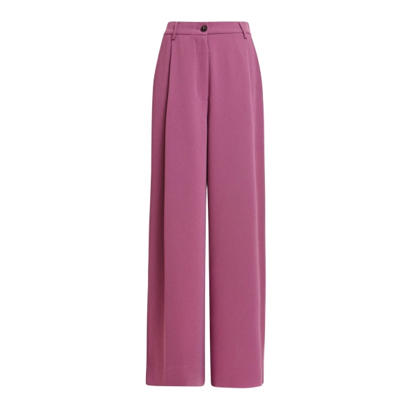 Mauve wide-leg pants