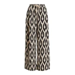 Off-white and black printed wide-leg pants