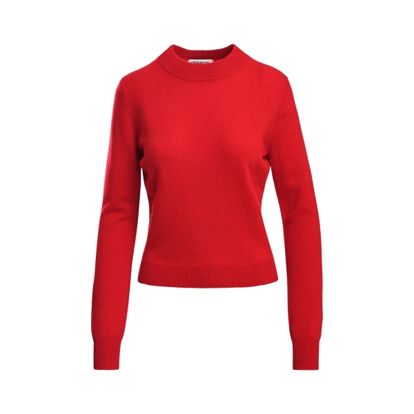 Red cashmere sweater
