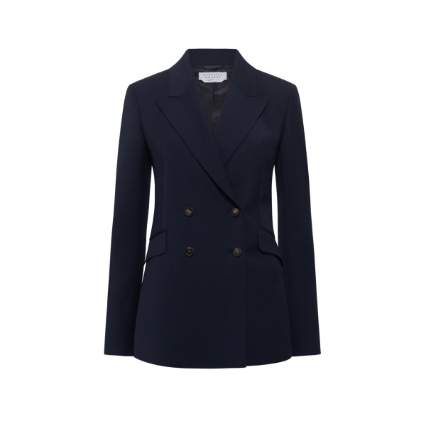 Gabriela Hearst Angela Blazer in Dark Navy Sportswear Wool