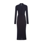 Gabriela Hearst Ardor Knit Maxi Dress in Dark Navy Cashmere Silk
