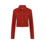 Gabriela Hearst Bronte Jacket in Antelope Orange Recycled Cotton Denim