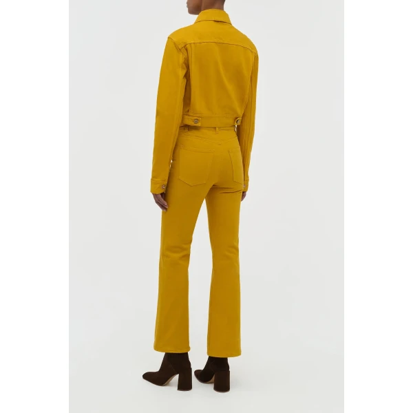 Gabriela Hearst Bronte Jacket in Golden Birch Recycled Cotton Denim, view 3
