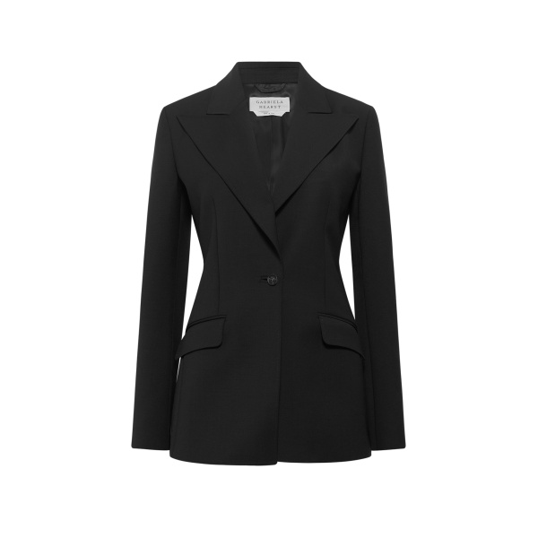 Gabriela Hearst Leiva Blazer in Black Sportswear Wool