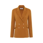 Gabriela Hearst Lloyd Blazer in Yellow Ochre Double-face Recycled Cashmere Gabriela Hearst