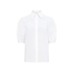 Gabriela Hearst Sansi Top in White Aloe Linen