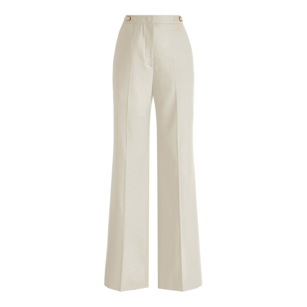 Gabriela Hearst Vesta Flare Pant in Ivory Sportswear Wool