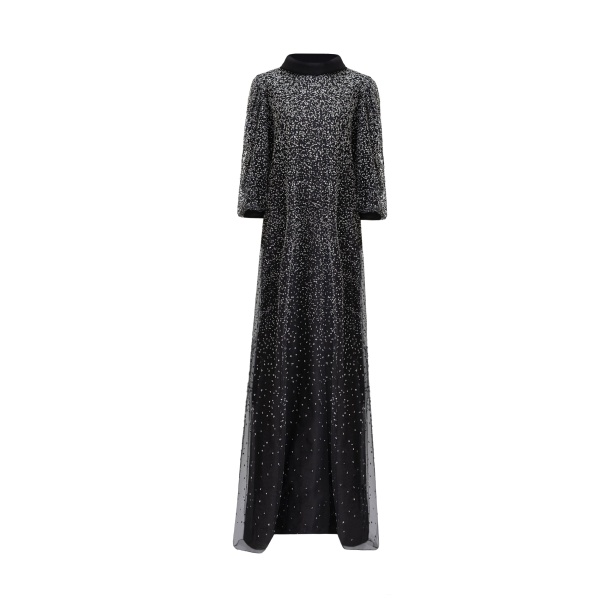 Gemy Maalouf 3/4 Sleeves Beaded kaftan