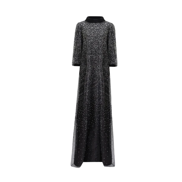 Gemy Maalouf 3/4 Sleeves Beaded kaftan