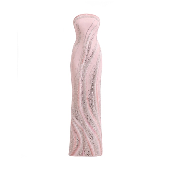 Gemy Maalouf Abstract Beaded Dress