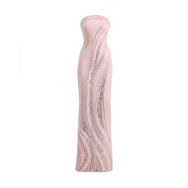 Gemy Maalouf Abstract Beaded Dress