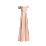 Gemy Maalouf Asymmetrical Chiffon Corset Dress