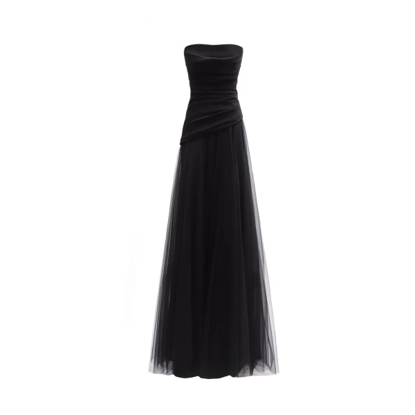 Gemy Maalouf Asymmetrical Draped Corset Dress
