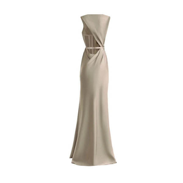 Gemy Maalouf Asymmetrical Draped Dress