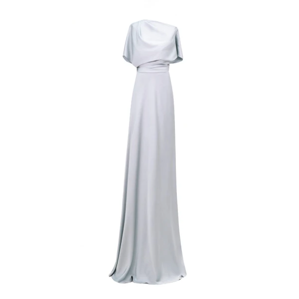 Gemy Maalouf Asymmetrical Draped Neckline Dress