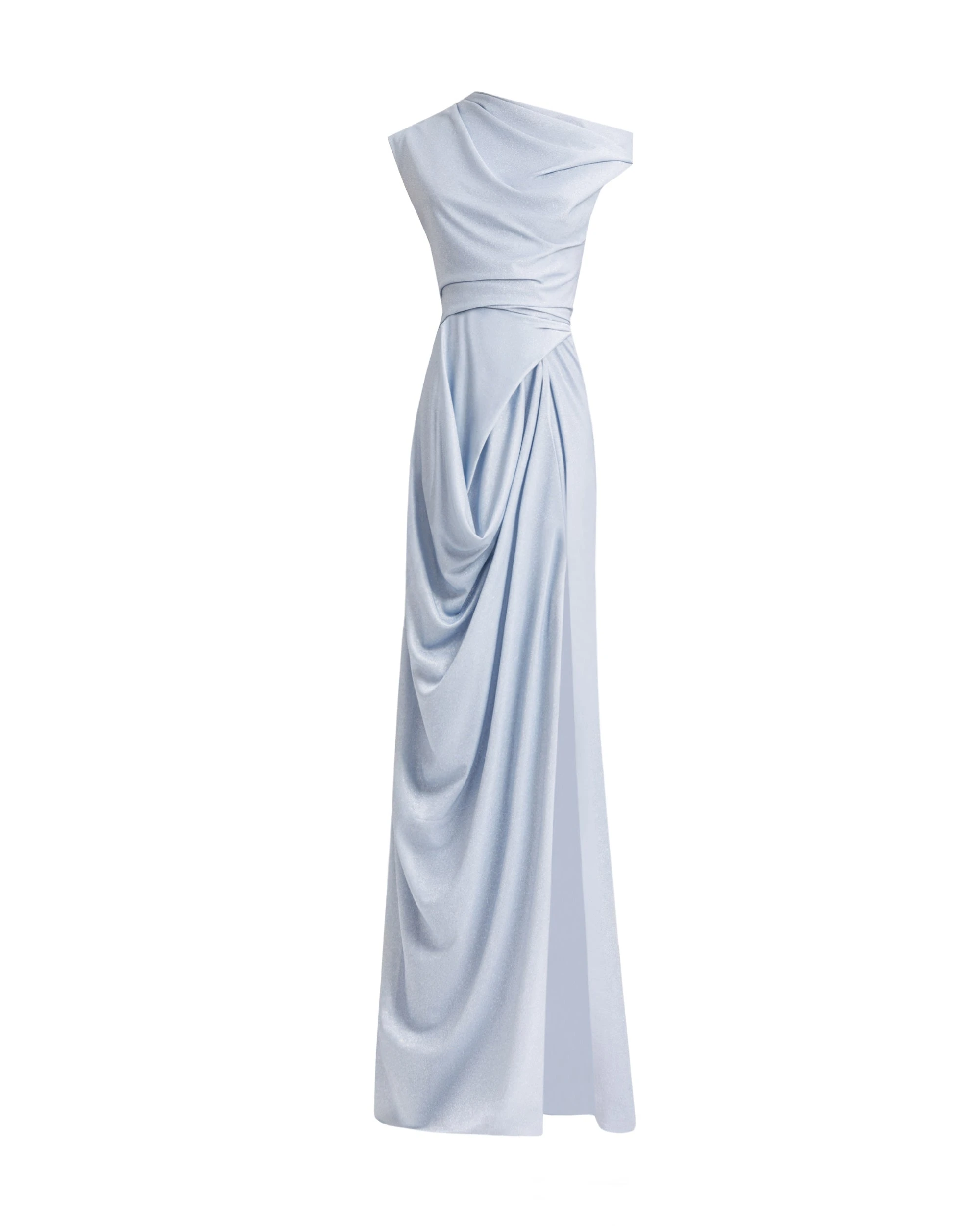 Gemy Maalouf Asymmetrical Neckline Draped Dress Gemy Maalouf Asymmetrical Neckline Draped Dress