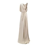 Gemy Maalouf Asymmetrical Neckline Draping Dress