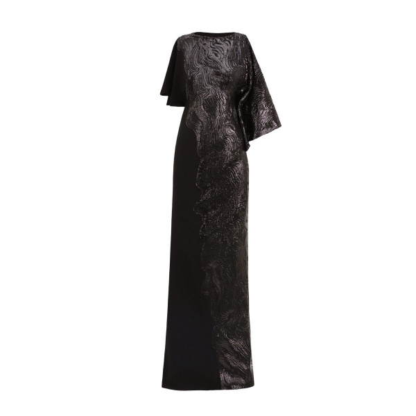 Gemy Maalouf Asymmetrical Neckline Dress