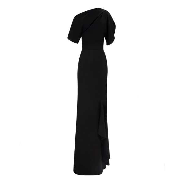 Gemy Maalouf Asymmetrical Neckline Dress