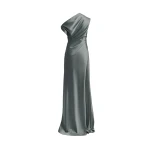 Gemy Maalouf Asymmetrical Plissé Under-Skirt Dress