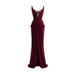 Gemy Maalouf Beaded Bow Dress