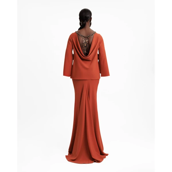 Gemy Maalouf Orange top
