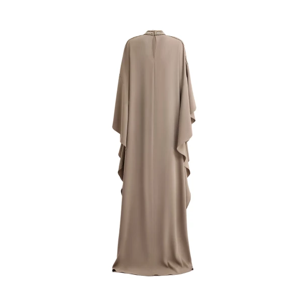 Gemy Maalouf Beaded Draped Kaftan