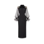 Gemy Maalouf Beaded Puff Sleeve Skirt Set Gemy Maalouf Beaded Puff Sleeve Skirt Set
