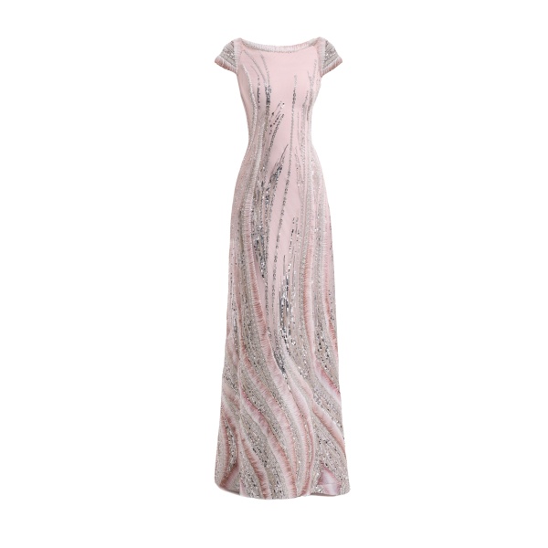 Gemy Maalouf Beaded Sequin Dress
