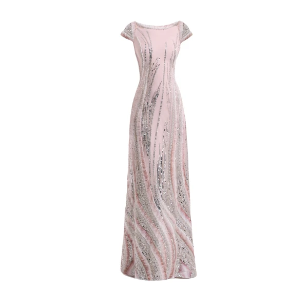Gemy Maalouf Beaded Sequin Dress