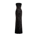 Gemy Maalouf Beaded Strapless Dress