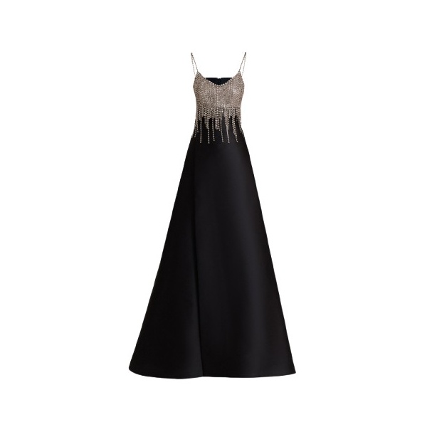 Gemy Maalouf Beaded Tassels Long Dress