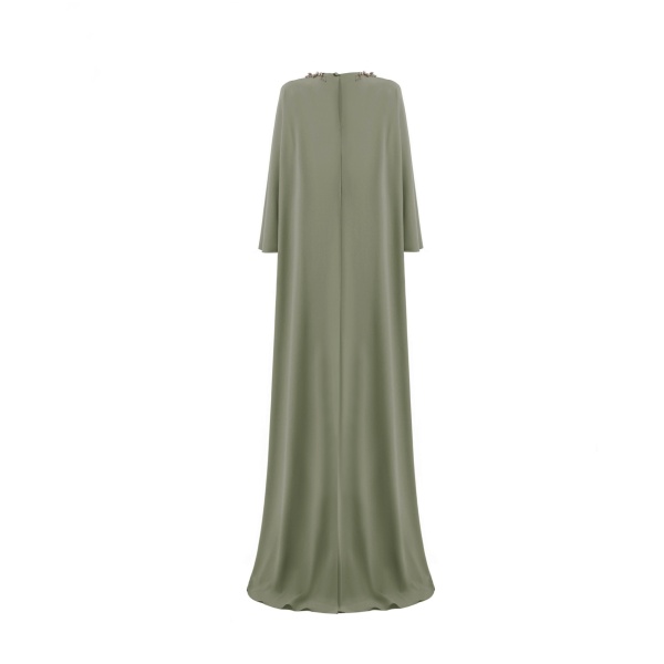 Gemy Maalouf Beaded V-Neck Kaftan