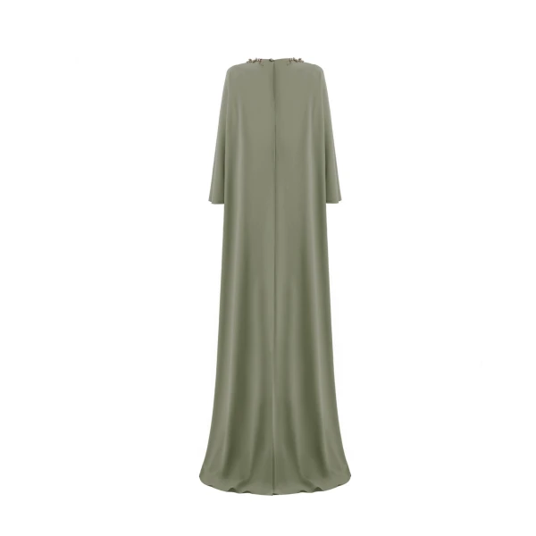 Gemy Maalouf Beaded V-Neck Kaftan