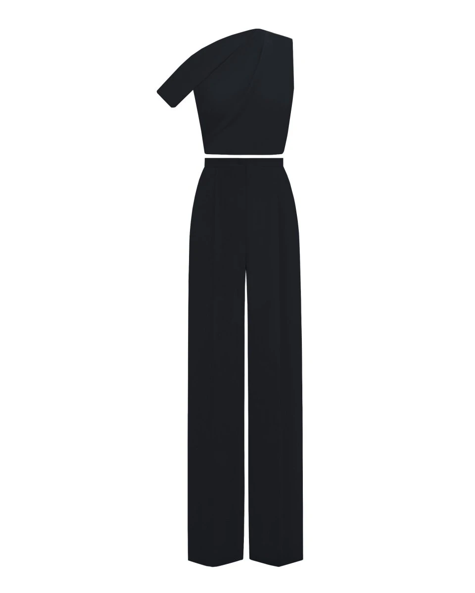 Gemy Maalouf Black Crepe Set Gemy Maalouf Black Crepe Set