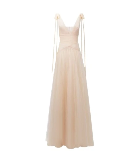 Gemy-Maalouf-Bow-Shoulder-Tulle-Dress-coveti99901_nobg Gemy Maalouf Bow-Shoulder Tulle Dress