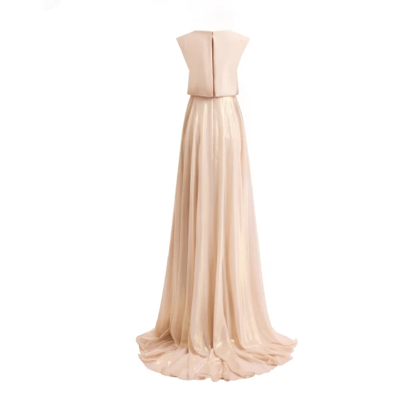 Gemy Maalouf Cowl Gathered Dress