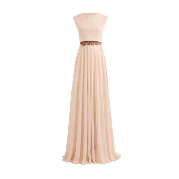 Gemy Maalouf Cowl Gathered Dress