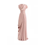 Gemy Maalouf Cowl-Neck Draped Dress