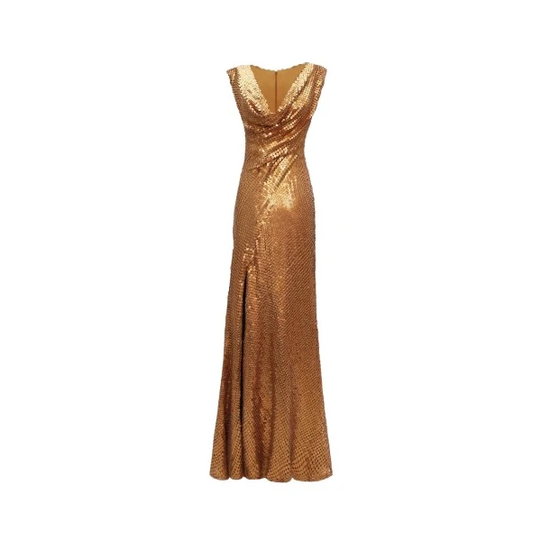 Gemy Maalouf Cowl-Neckline Dress