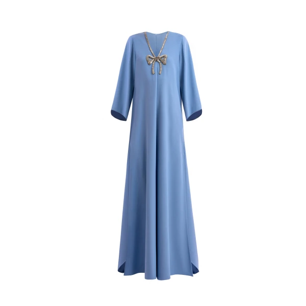 Gemy Maalouf Crystal Bow Kaftan
