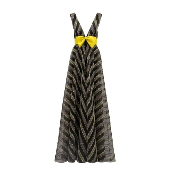 Gemy Maalouf Deep Flared Dress